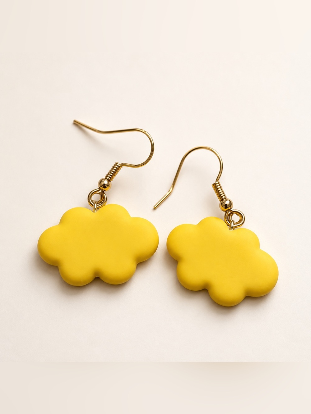 Yellow cloud earrings #y2k #kidcore‎